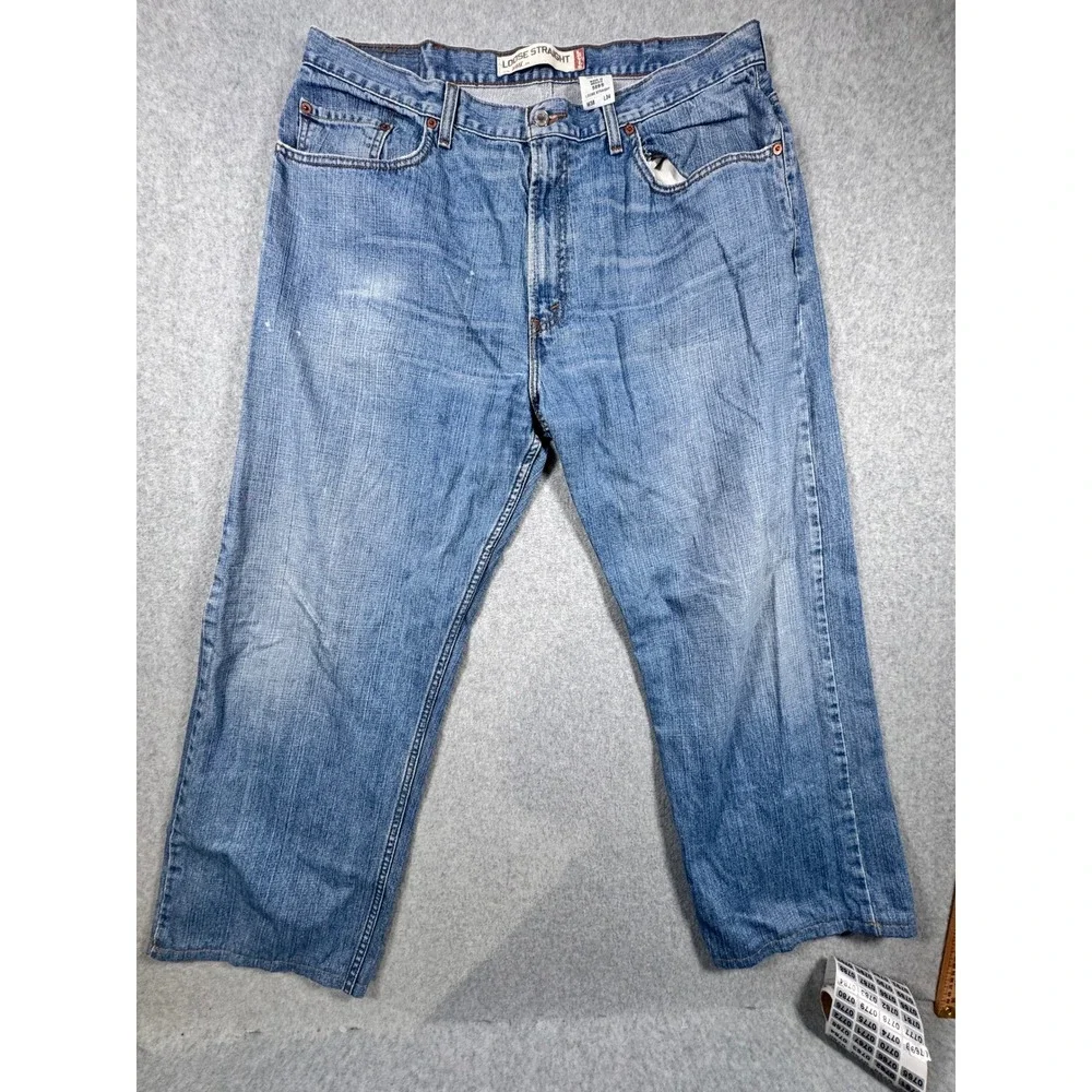 Levis 569 Loose Straight Jeans Mens Denim Relaxed Fit Lot of 3 W38 Hemmed 26